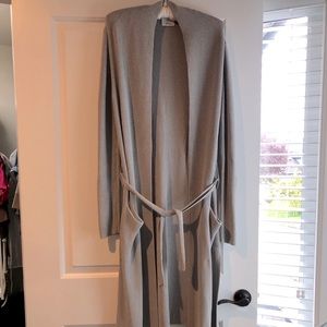 Aritzia Wilfred grey long cardigan